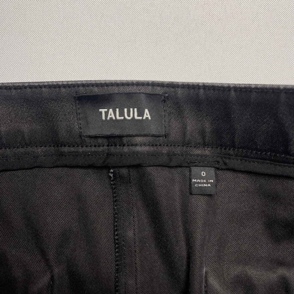 Aritzia Talula Women's Black Ankle Zip Moto Skinny Jeans Size 0 - Picture 3 of 4